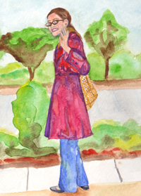 When I'm not painting and designing, you can find me meandering through the streets of Philadelphia, popping into a yoga class, or shopping at the farmer's market.