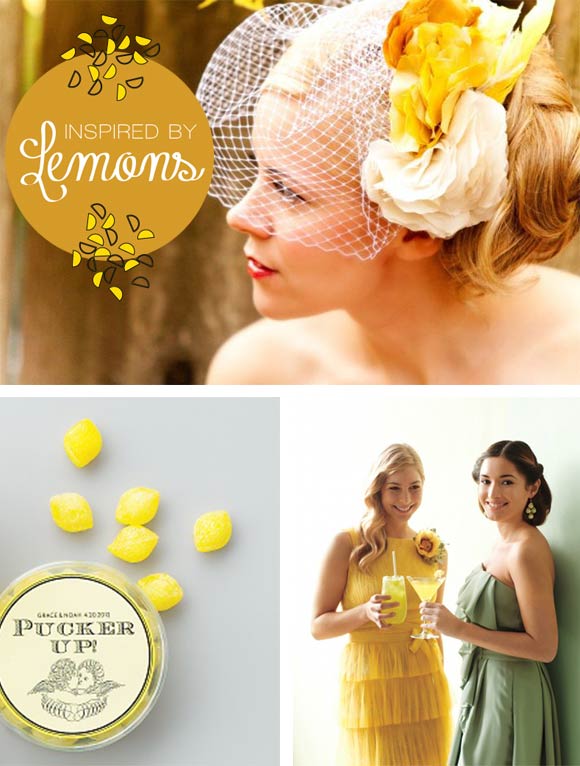 Inspired by Lemons board curated by Hand-Painted Weddings