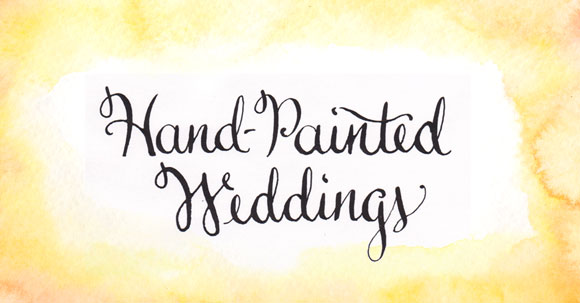 Hand-Painted Weddings calligraphy