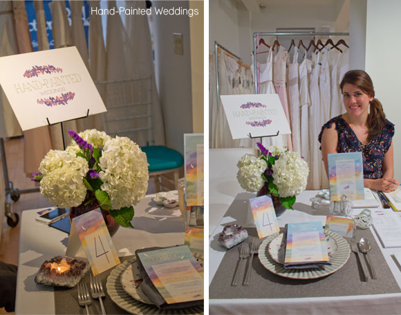 Hand-Painted Weddings table at Wed Altered 2013