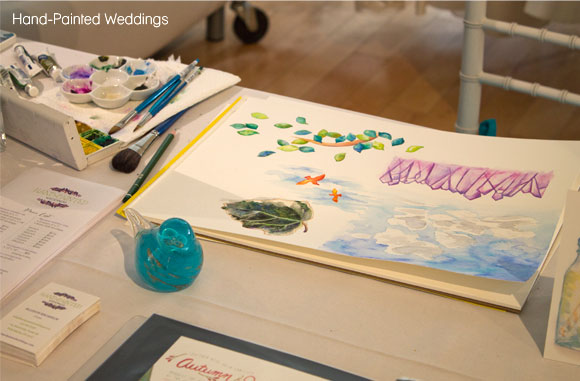 Hand-Painted Weddings table at Wed Altered 2013