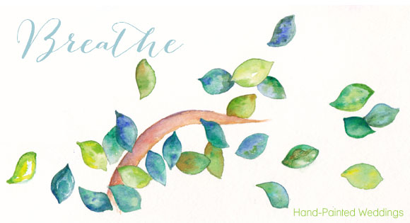 Breathe painting by Hand-Painted Weddings