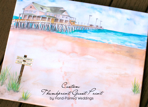 Jeannette's Pier Custom print by Hand-Painted Weddings