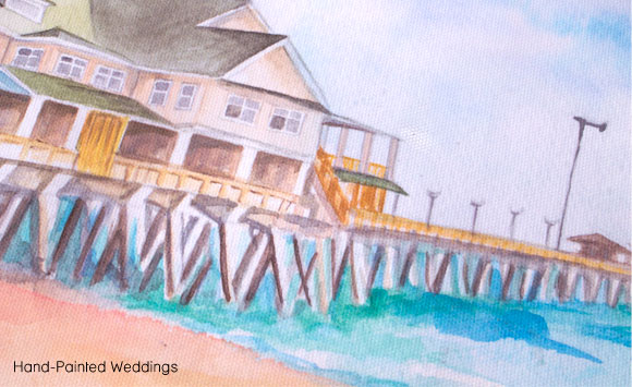 Jeannette's Pier Custom print by Hand-Painted Weddings