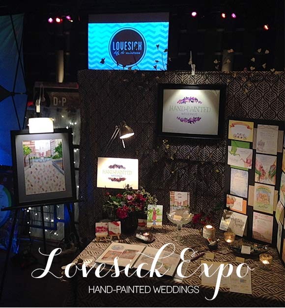 Hand-Painted Weddings at Lovesick Expo 2015