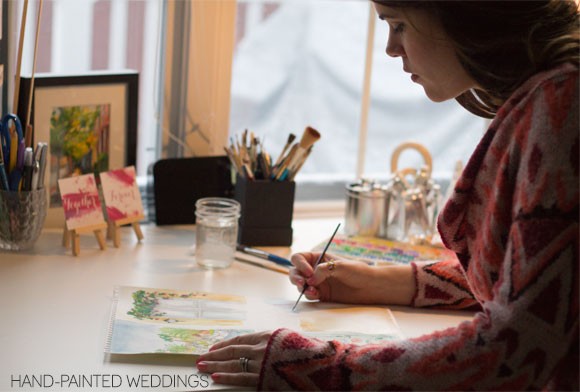 Allison Krosnick, Owner and Painter at Hand-Painted Weddings