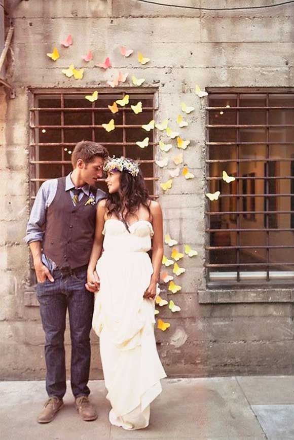 Butterfly wedding inspiration curated by Hand-Painted Weddings