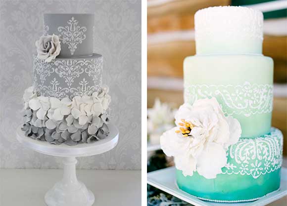 Damask and Ombre wedding curated by Hand-Painted Weddings