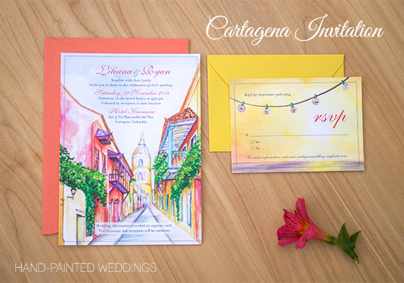 Cartagena Wedding posted on Hand-Painted Weddings. P