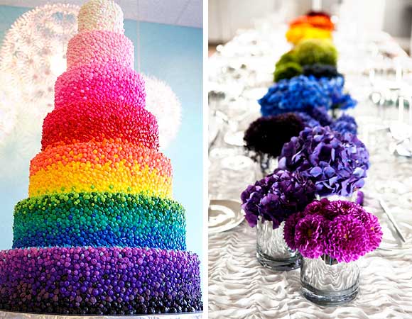 Gay Pride Rainbow Wedding curated by Hand-Painted Weddings