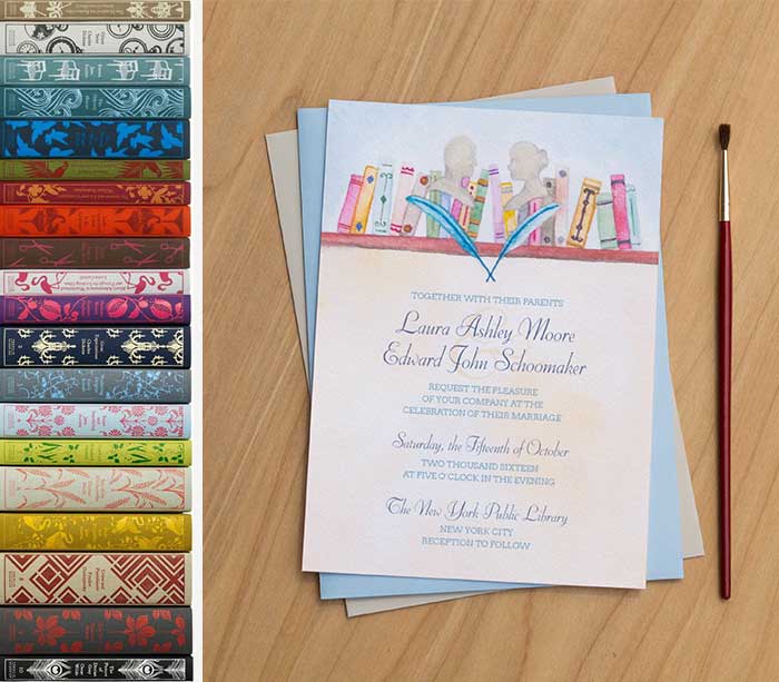 Literature Wedding Inspiration curated by Hand-Painted Weddings