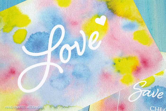 Cartagena Watercolor Save-the-Date by Hand-Painted Weddings