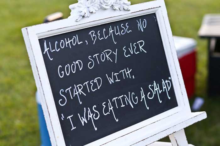 Country Backyard Wedding featured on Hand-Painted Weddings. Photo by Neal Palumbo, Studio 11 West.