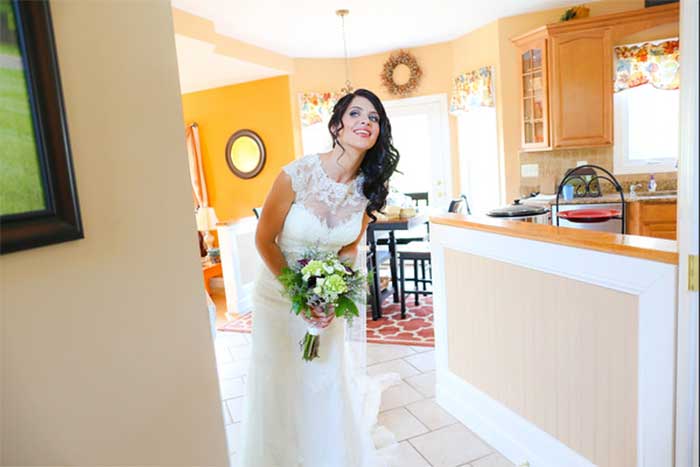 Country Backyard Wedding featured on Hand-Painted Weddings. Photo by Neal Palumbo, Studio 11 West.