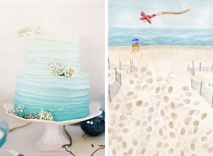 Puerto Rico Beach Wedding inspiration curated by Hand-Painted Weddings