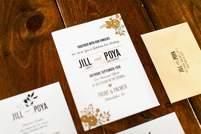 Front_Palmer_gold_foil_wedding_1