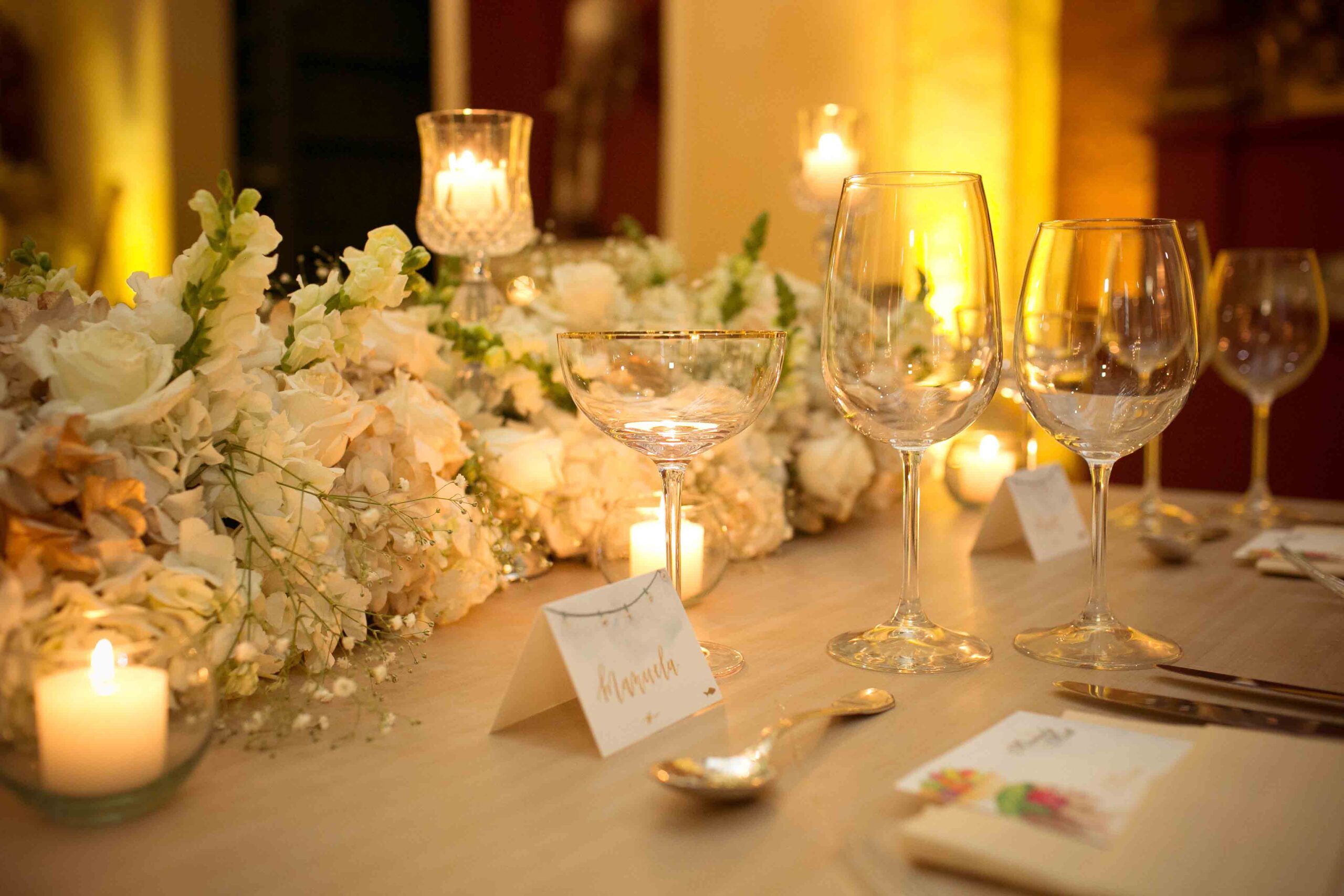 Cartagena wedding place cards by Hand-Painted Weddings