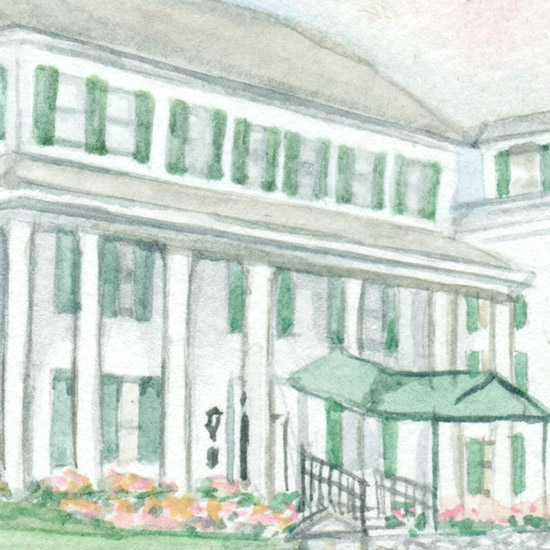 Elegant Vermont Wedding Invitation at Equinox Resort and Spa