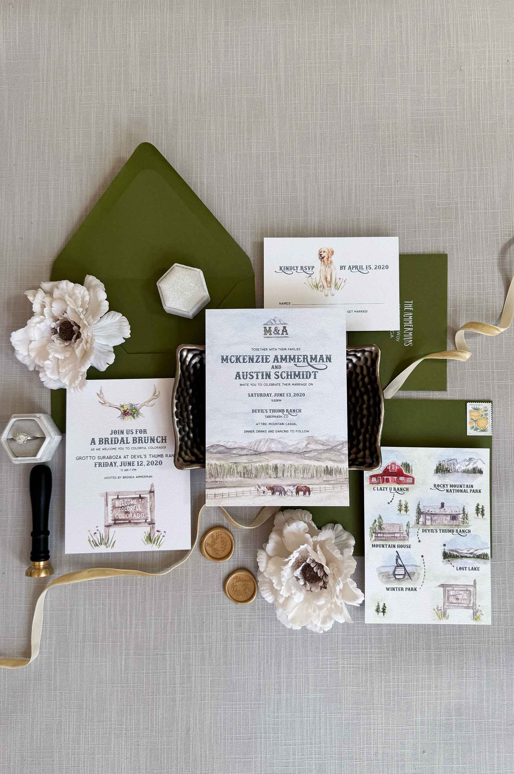 Devilsthumbranch weddinginvitation