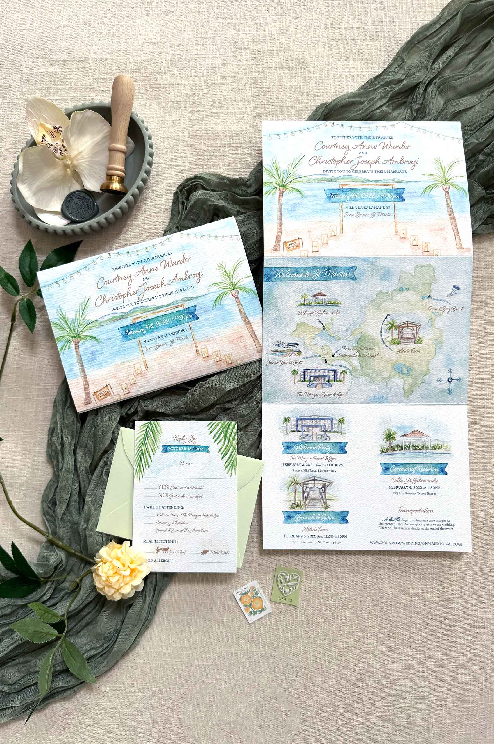 Villalasalamander stmartin weddinginvitation